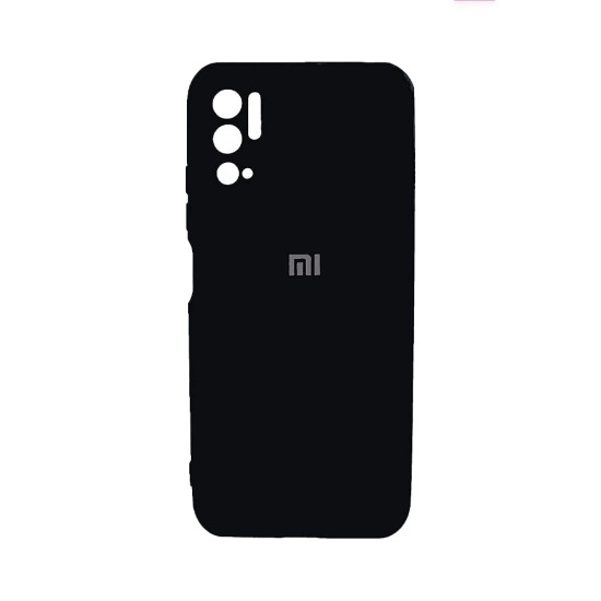 Silicone Case with Camera Shield for Xiaomi Redmi Note 10 5g Black